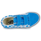 Vans Old Skool V COLOR THEORY CHECKERBOARD Bright Azure Blu Sneakers Bambina - 6
