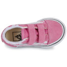 Vans Old Skool V COLOR THEORY CHECKERBOARD Pink Fizz Rosa Sneakers Bambina - 6