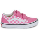 Vans Old Skool V COLOR THEORY CHECKERBOARD Pink Fizz Pink Girl Sneakers - 2