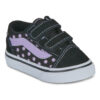 Scarpe bambini ragazza Vans  Old Skool V FLORAL EMBROIDERY PURPLE  Nero Vans 198268025801