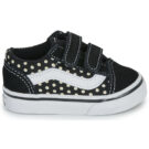Vans Old Skool V FLORAL Nero - Sneakers Bambina - 2