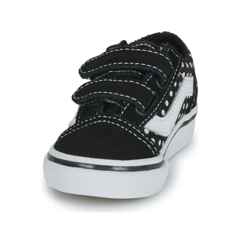 Vans Old Skool V FLORAL Nero - Sneakers Bambina - 3
