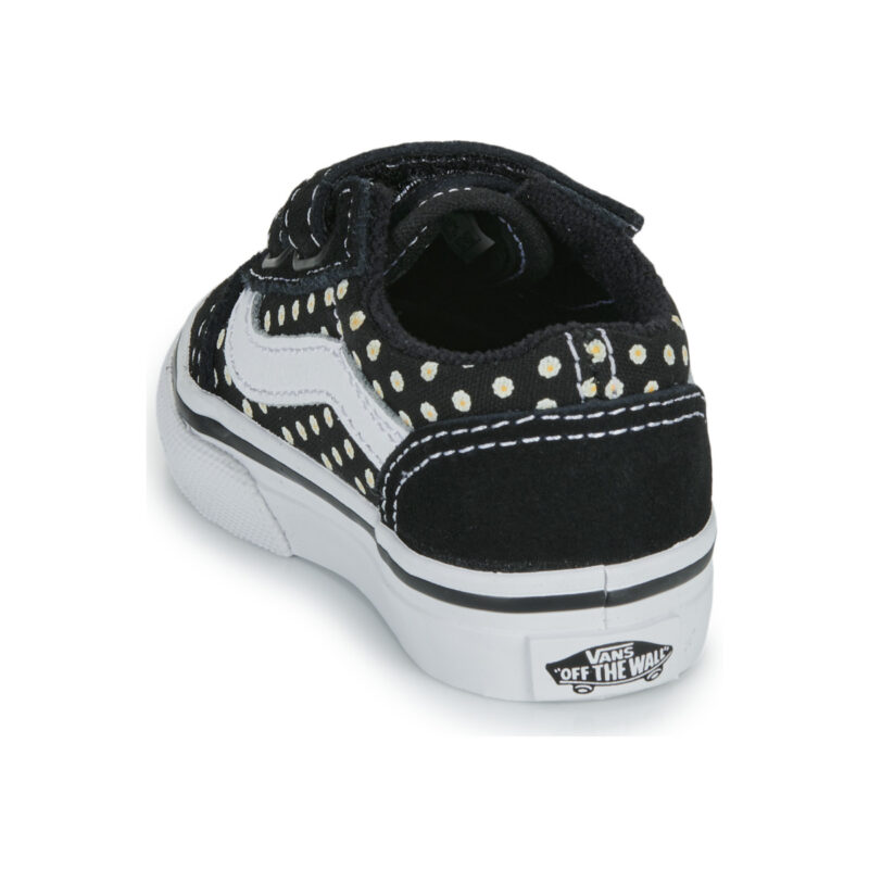 Vans Old Skool V FLORAL Nero - Sneakers Bambina - 5