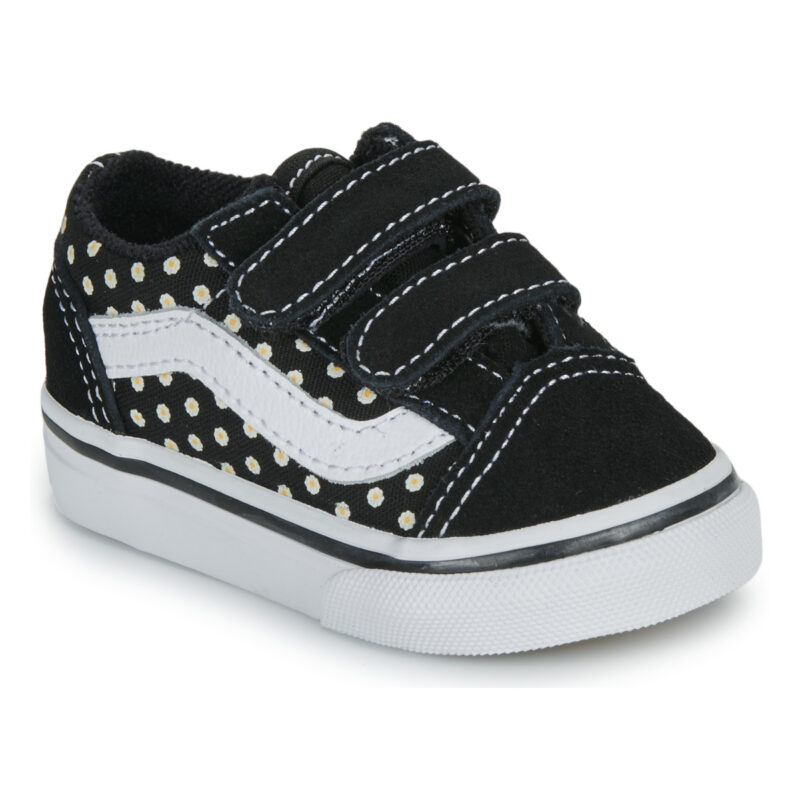 Vans Old Skool V FLORAL Nero - Sneakers Bambina - 1