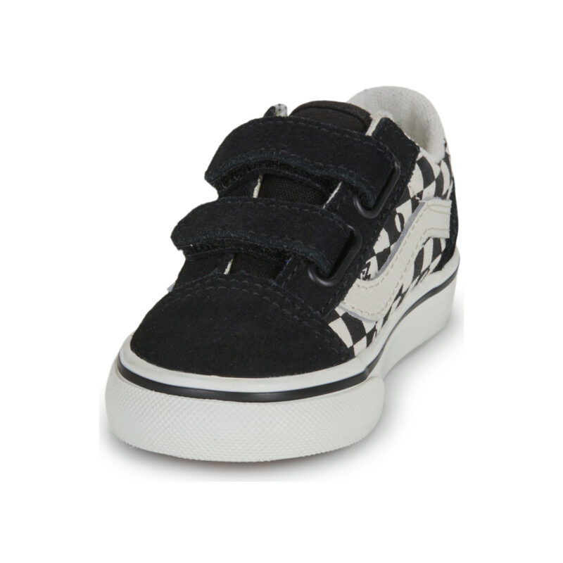 Vans Old Skool V GEO CHECK BLACK Black - Girl's Sneakers - 3