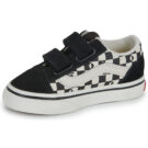 Vans Old Skool V GEO CHECK BLACK Black - Girl's Sneakers - 4
