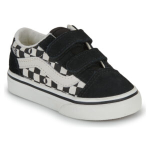 Scarpe bambini ragazza Vans  Old Skool V GEO CHECK BLACK  Nero Vans 198266542379