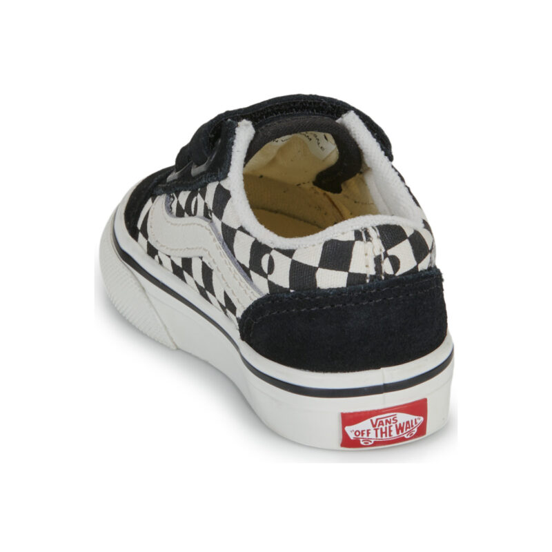 Vans Old Skool V GEO CHECK BLACK Black - Girl's Sneakers - 5