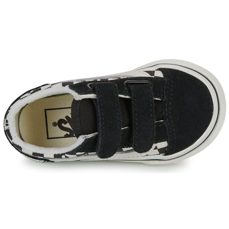 Vans Old Skool V GEO CHECK BLACK Black - Girl's Sneakers - 6