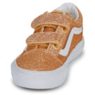 Vans Old Skool V GLITTER Apricot Glow Oro Sneakers Bambina - 3