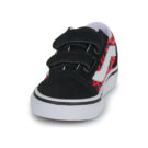Baskets Vans Old Skool V GLITTER LEOPARD Diva Rose Noir Fille - Taille 3