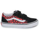 Zapatillas Vans Old Skool V GLITTER LEOPARD Diva Pink Black Girl - 2