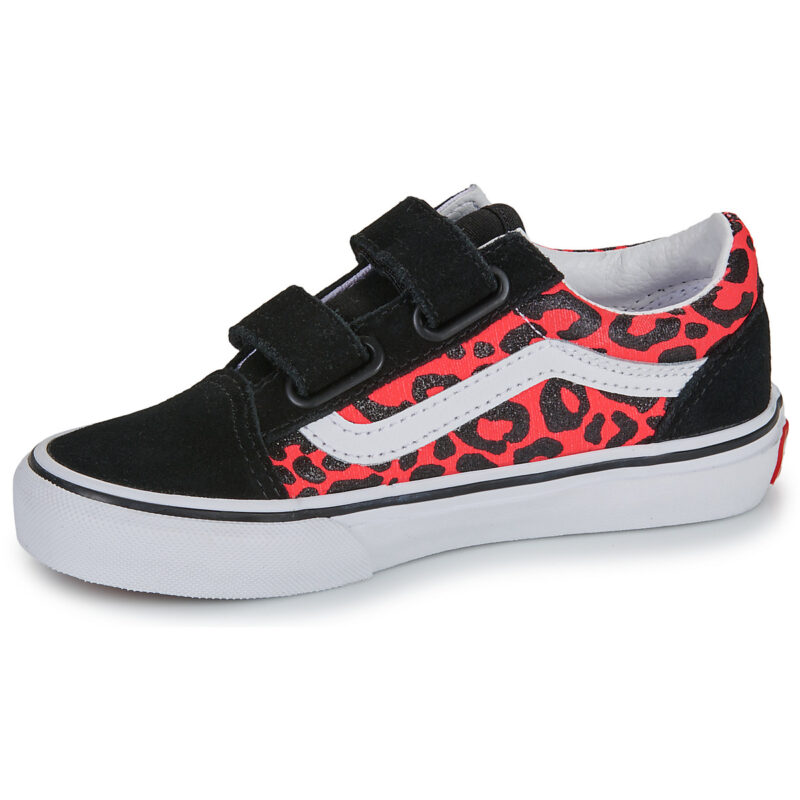 Zapatillas Vans Old Skool V GLITTER LEOPARD Diva Pink Black Girl - 4