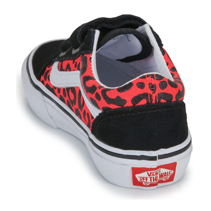 Zapatillas Vans Old Skool V GLITTER LEOPARD Diva Pink Black Girl - 5