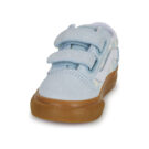 Vans Old Skool V Gum Check Dawn Mist Blu Sneakers Bambina - 3