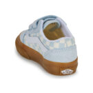 Vans Old Skool V Gum Check Dawn Mist Blu Sneakers Bambina - 5