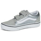 Vans Old Skool V METALLIC SILVER Argento - Sneakers Bambina - 4