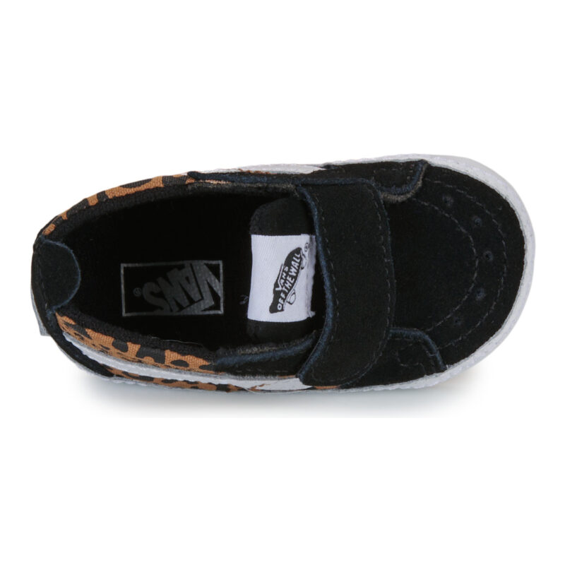 Vans SK8-Hi Crib LEOPARD BLACK/BROWN Black Girl Sneakers - 6