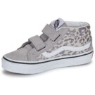 Vans SK8-Mid Reissue V Leopard Glitter GRAY Argento Sneakers Bambina - 4