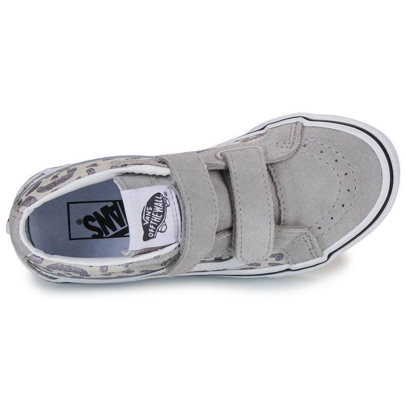 Vans SK8-Mid Reissue V Leopard Glitter GRAY Argento Sneakers Bambina - 6