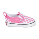 Vans Slip-On V COLOR THEORY CHECKERBOARD Pink Fizz Rosa - Slip on Bambina - 2