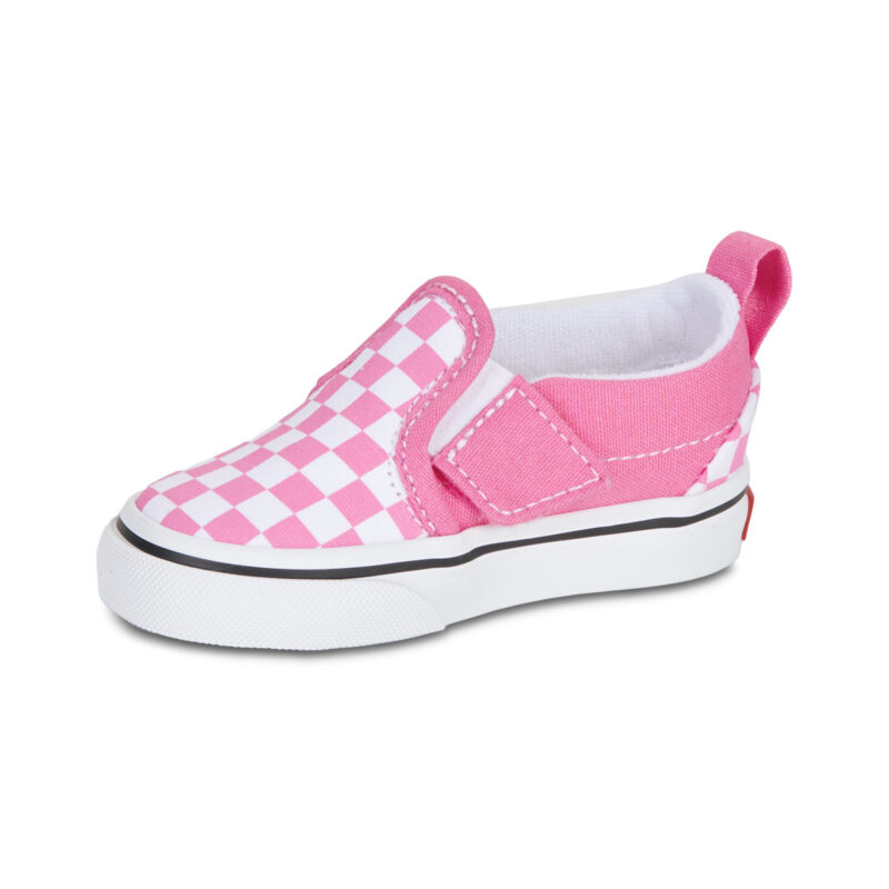Vans Slip-On V COLOR THEORY CHECKERBOARD Pink Fizz Rosa - Slip on Bambina - 4