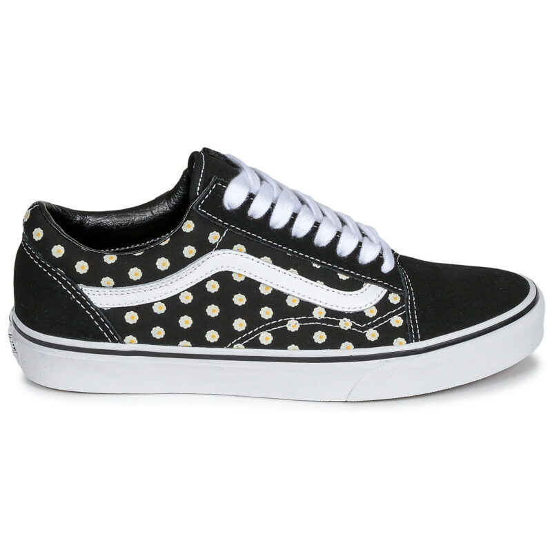 Vans UA Old skool FLORAL Nero - Sneakers Bambina - 2