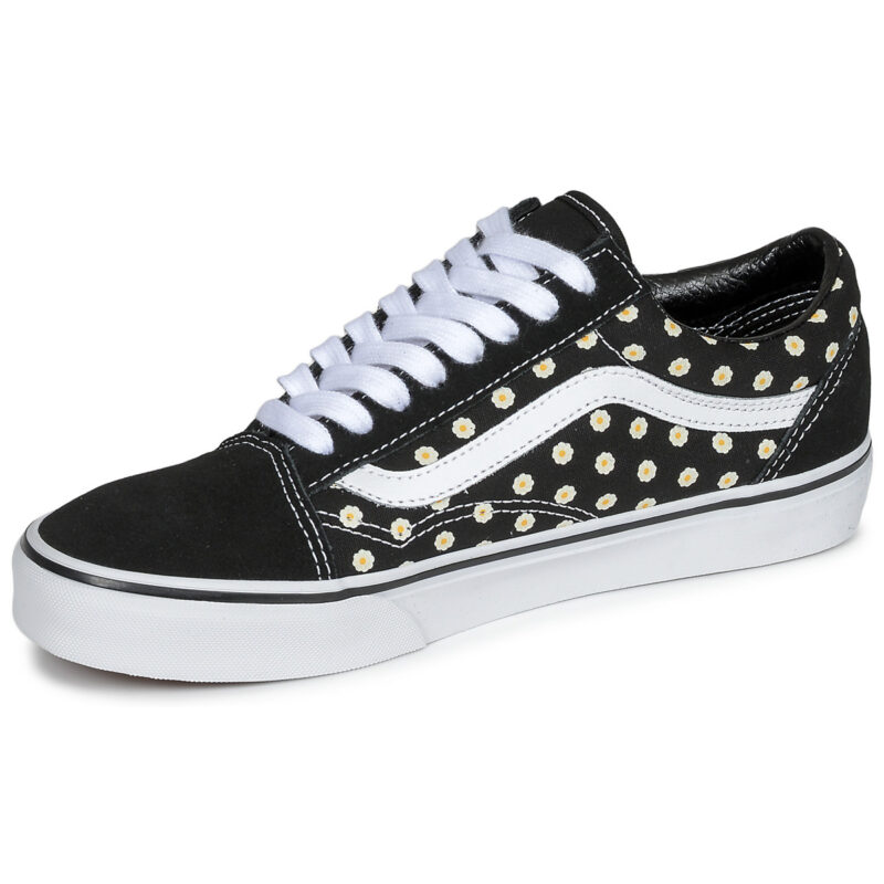 Vans UA Old skool FLORAL Nero - Sneakers Bambina - 4