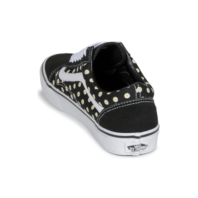Vans UA Old skool FLORAL Nero - Sneakers Bambina - 5