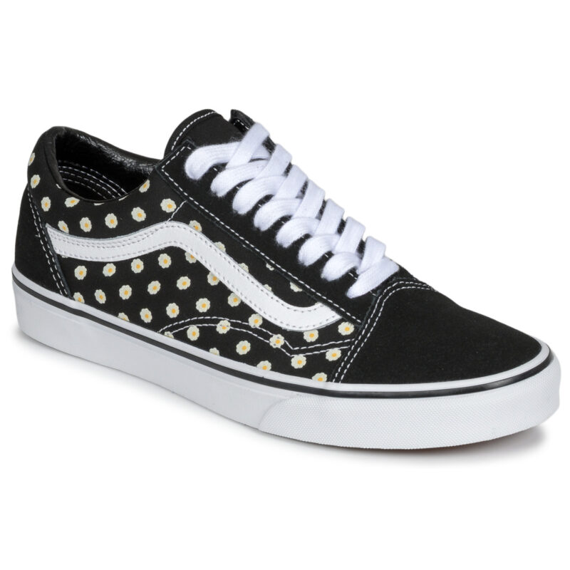 Vans UA Old skool FLORAL Nero - Sneakers Bambina - 1