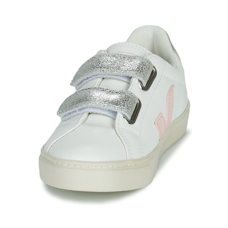 Veja SMALL ESPLAR VELCRO White Sneakers for Girls - 3