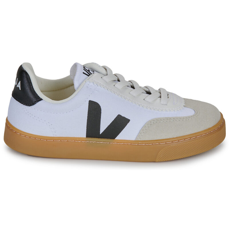 Veja Kleine wei&szlig;e Volleyball-Sneaker f&uuml;r M&auml;dchen - Gr&ouml;&szlig;e 2