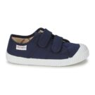 Victoria BLUCHER LONA DOS VELCROS Blu - Sneakers Bambina - 2