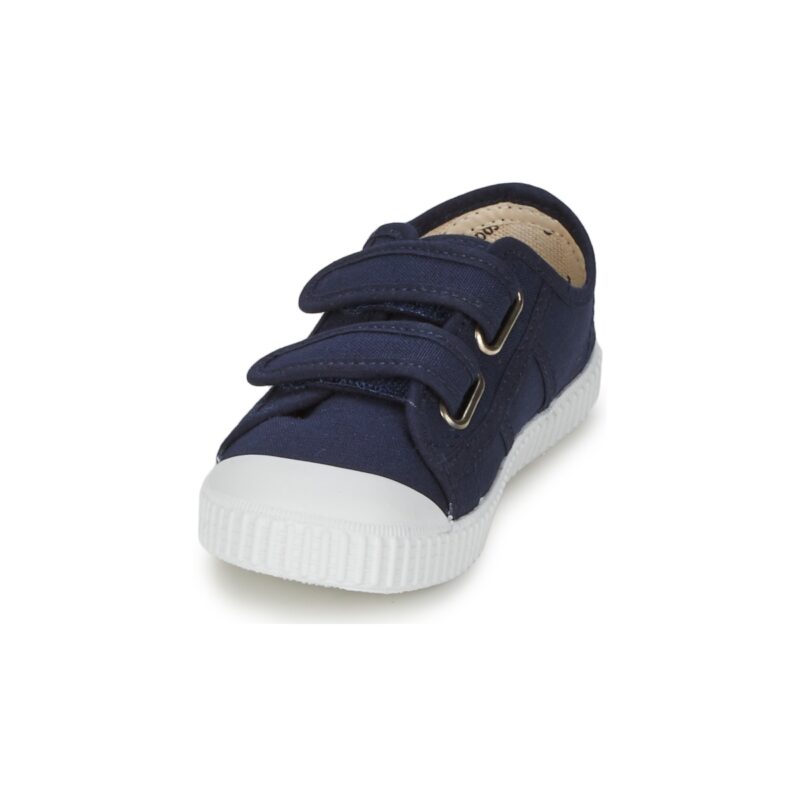 Victoria BLUCHER LONA DOS VELCROS Blu - Sneakers Bambina - 3