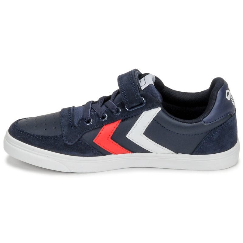 hummel SLIMMER STADIL LEATHER LOW JR Blu Sneakers Bambina - 4