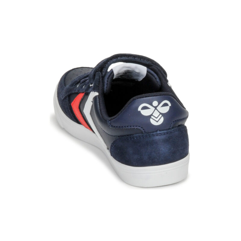 hummel SLIMMER STADIL LEATHER LOW JR Blu Sneakers Bambina - 5