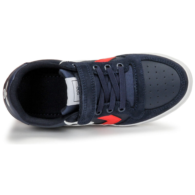 hummel SLIMMER STADIL LEATHER LOW JR Blu Sneakers Bambina - 6