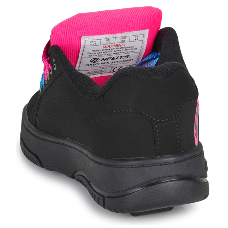 with rotelle girl Heelys KOLECT PRINTS Black Shoes with rotelle Bambina - 5