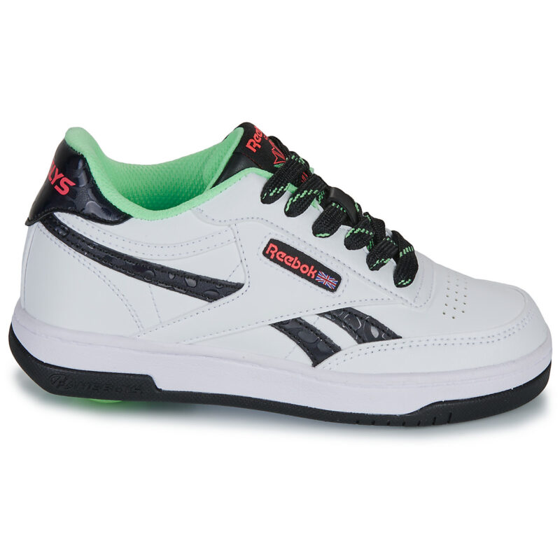 mit F&auml;ulniselle ragazza Heelys REEBOK CLUB C Wei&szlig;e Schuhe mit Rotelle M&auml;dchen - 2