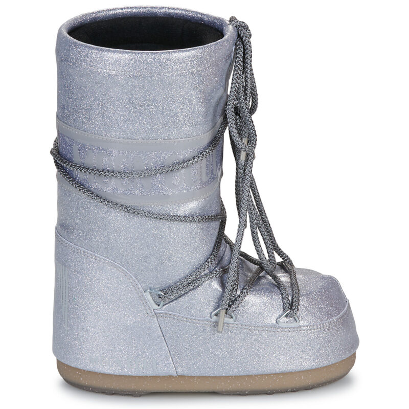 Moon Boot MB ICON GLITTER Silberne Schneeschuhe f&uuml;r M&auml;dchen - 2