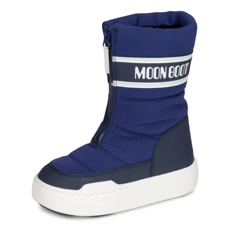 Moon Boot MB JR PARK ZIP HIGH WP Blu Scarpe da neve Bambina - 4