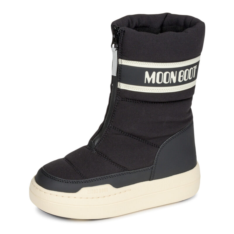 Moon Boot MB JR PARK ZIP HIGH WP Noir Chaussures de neige Fille - 4