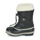 Chaussures de neige noires Sorel YOOT PAC NYLON pour filles - Taille 4