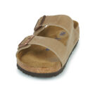 BIRKENSTOCK Arizona Soft Fu&szlig;bett ge&ouml;lt / Pelle / Tabak / Braun / Normale braune Herrenhausschuhe - Gr&ouml;&szlig;e 3