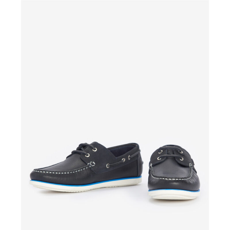 Barbour WAKE BOAT Blaue Herren-Bootsschuhe - Gr&ouml;&szlig;e 3