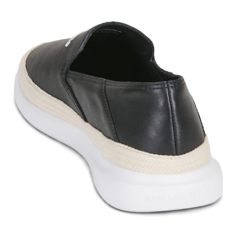 Karl Lagerfeld HELIOS Slip On Lthr Black Men's Loafers - 5