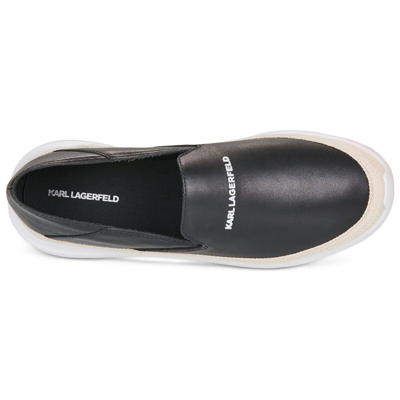Karl Lagerfeld HELIOS Slip On Lthr Black Men's Loafers - 6