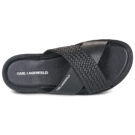 Karl Lagerfeld KASTOR IV Kross Strap Sandal Black Men's Slipper - 6