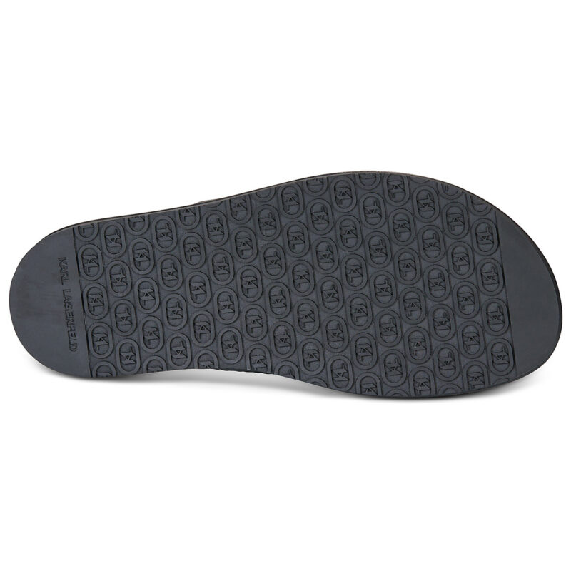 Karl Lagerfeld KASTOR IV Kross Strap Sandal Black Men's Slipper - 7