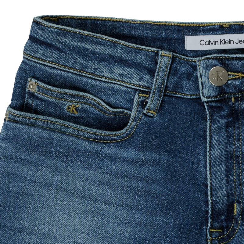 Shorts ragazza Calvin Klein Jeans RELAXED HR SHORT MID BLUE Blu Shorts Bambina - 3
